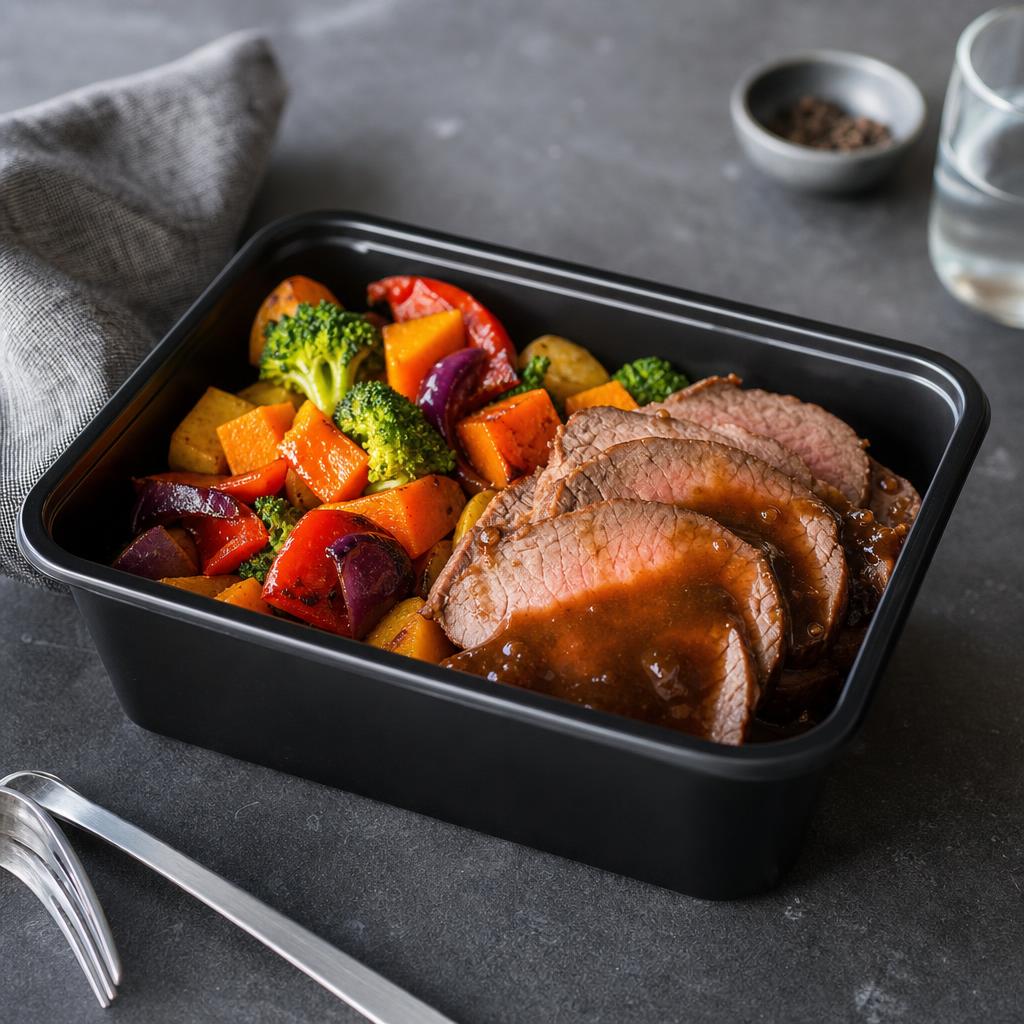 Single-portion ready-made meal for home delivery